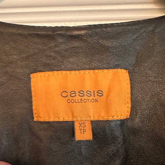 Cassis black leather jacket - Picture 4 of 8